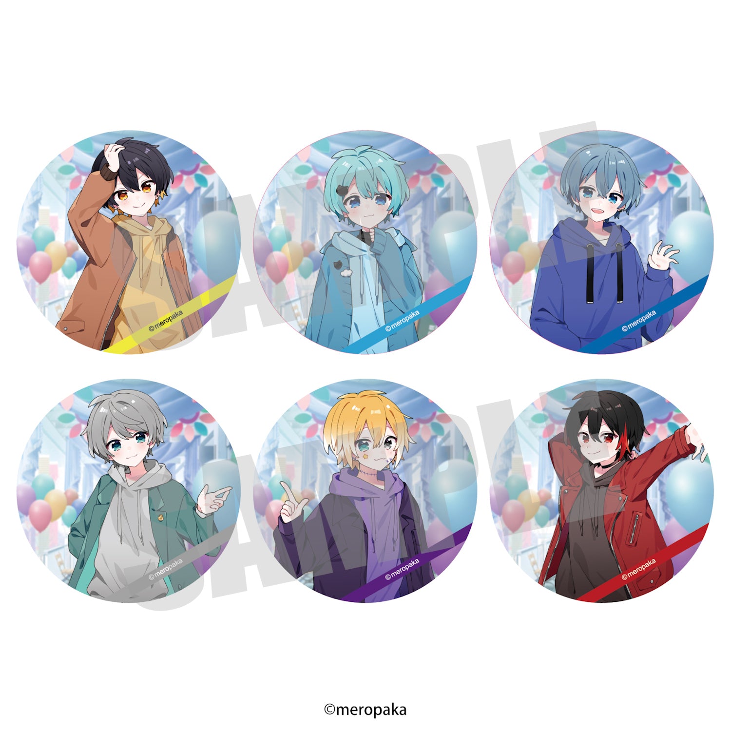 10月下旬〜順次発送予定] めろぱかランダム缶バッジ 文化祭ver. – めろ