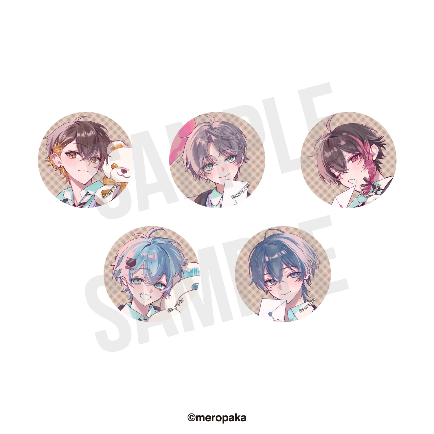 めろぱか ランダム缶バッジ　お正月記念グッズ2025ver.*300個 11月下旬以降順次発送予定】めろぱかランダム缶バッジ 新生2周年