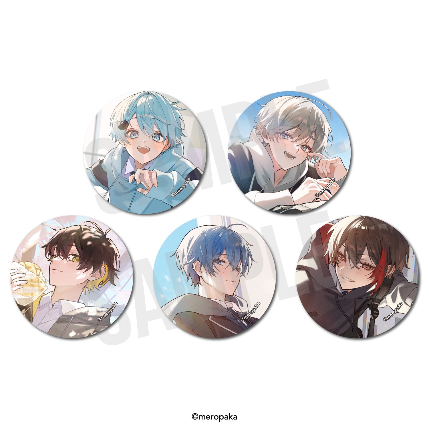 8月上旬頃発送予定] めろぱかランダム缶バッジ 3周年記念ver