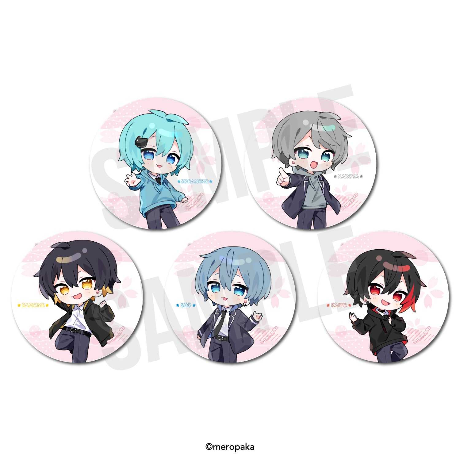 8月上旬頃発送予定] めろぱかランダム缶バッジ 3周年記念ver