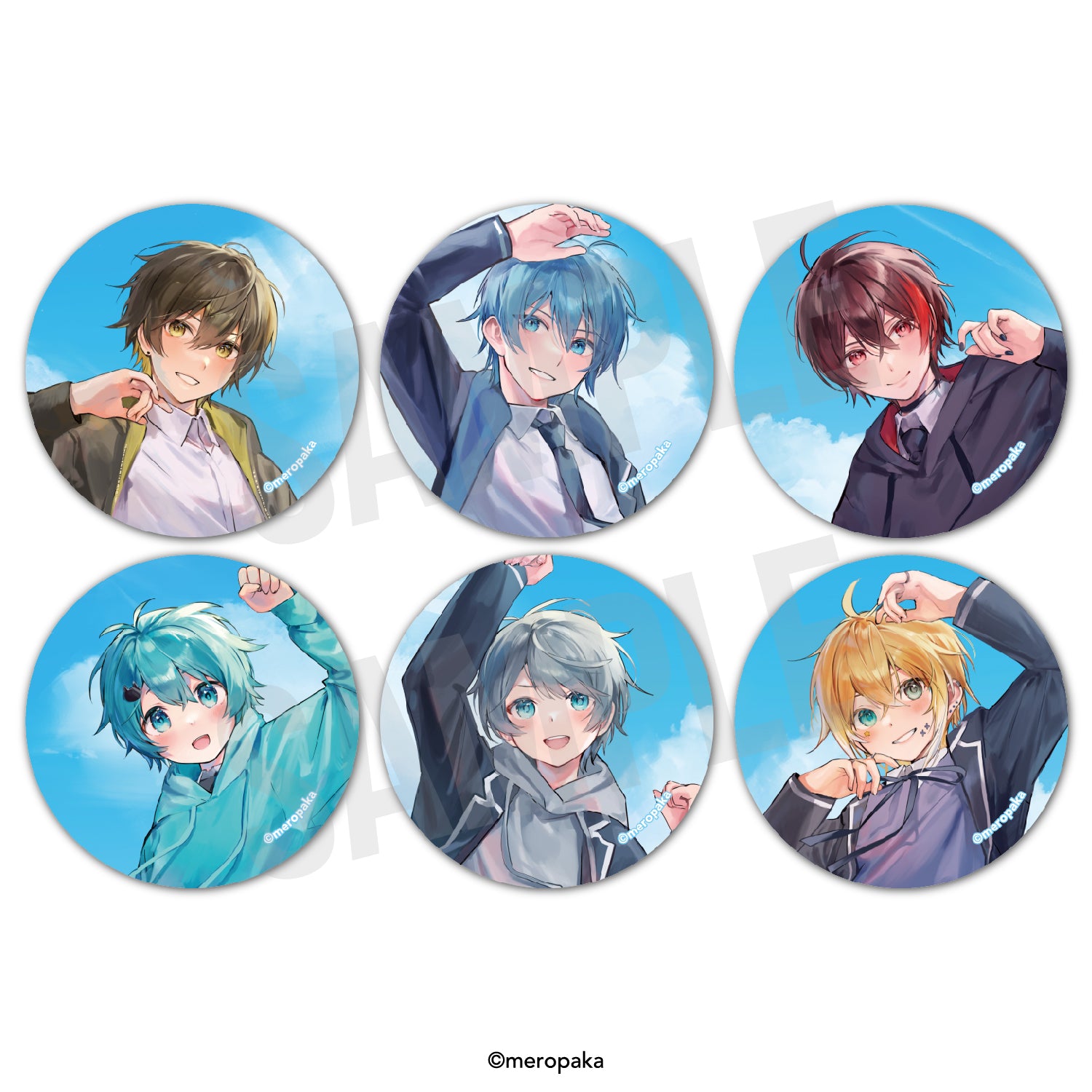 2月中旬頃発送予定］めろぱかランダム缶バッジ めろんめろでぃー