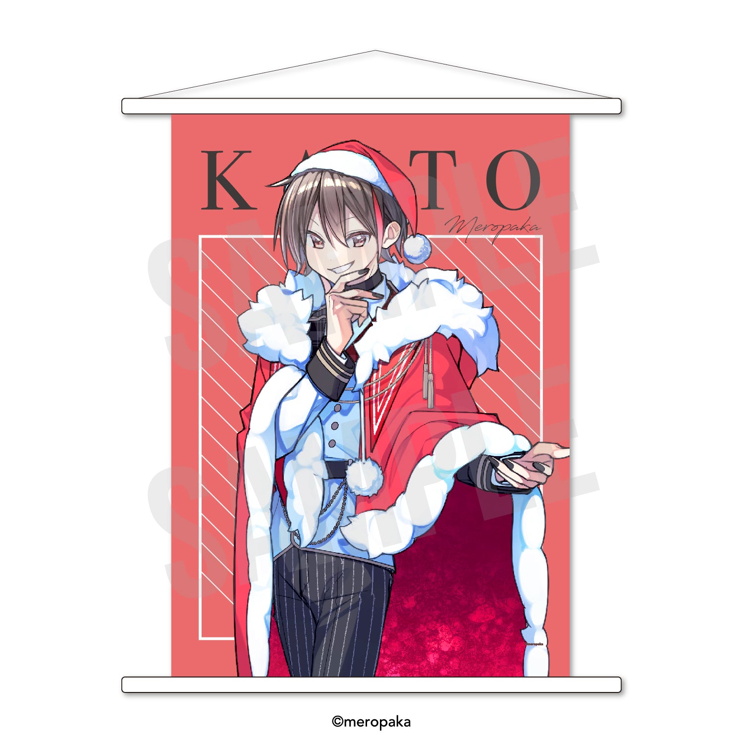 めろんぱーかー　KAITO 2月中旬頃発送予定］めろぱかタペストリー めろんめろでぃーver. KAITO