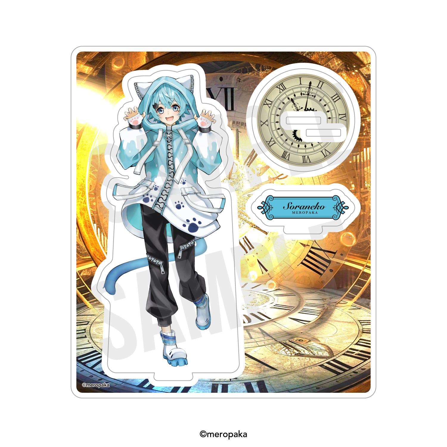 めろんぱーかー そらねこ アクスタ アクリルスタンド 8月上旬頃発送予定]アクリルスタンド サマーフェスティバルver そら